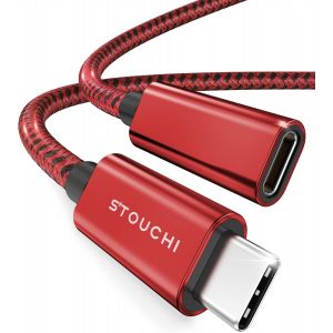 Thef-Câble D'extension Usb C 1m,Nouvelle Version Typec 3.2 Mâle Vers Femelle Charge Rapide Et Transfert De Données Audio Pour Galaxy Tab S8,Pad,M1 M2 Mac Mini/Pro,Galaxy S22,Chargeur Mag-Safe - Neuf
