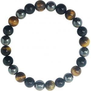 Kal-Bracelet Élastiqué En Pierres Naturelles - Différentes Pierres Semi-Précieuses Pour Femme, Homme, Yoga, Ou En Cadeau., Pierre, - Neuf