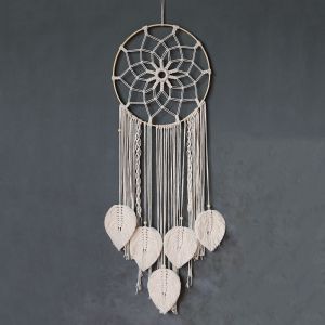 Attrape-Rêves De Plumes Tressées. 30 X 85 Cm., Plumes Tressées Dans Le Mur, Faites À La Main, De Bohème, De La Décoration, Du Cadeau - Neuf