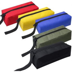 Lot de 5 pochettes en tissu utilitaire imperméables avec fermetures éclair, petites vis, clous, outils, organisateurs, sac à main, sac de voyage, boulons et écrous - Neuf