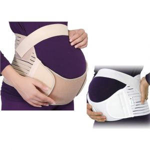 Ceinture De Maternité - Soutien Lombaire Et Abdominal Pour Femmes Enceintes, Blanc, Taille Xxl - Neuf