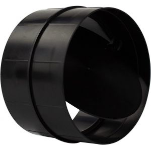 Raccord de tuyau - Couvercle anti-retour - En PVC - Système de ventilation - Diamètre : 100 mm - Diamètre : 100 mm - Avec clapet anti-retour - Neuf