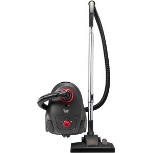 Aspirateur Avec Sac,Aspirateur De Sol Avec 3 Sacs &Agrave; Poussi&egrave;re,Manche T&eacute;lescopique De 94Cm Et Suceur De Sol Commutable,Rayon D'Action De 7.5M,Filtre Hepa12 Et Microfiltre Lavable,Rouge,Noir - Neuf