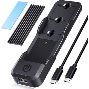 Station d'accueil M2 [10 Gbit/s] pour SSD NVMe+NGFF, prend en charge tous les SSD M.2 2280/2260/2242/2230, USB3.2 Gen2, - Neuf