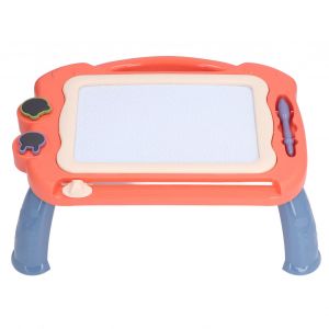 Planche A Dessin Magnetique Reutilisable, Coloree Et Effacable, Avec Pieds De Table Pour Enfants De 3 Ans Et Plus (Anglais, Orange Vif) - Neuf