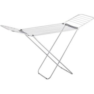 S&eacute;choir &agrave; Linge Pliable avec AilesCapacit&eacute; de 18 mDesign Pratique et CompactId&eacute;al pour Int&eacute;rieur et Ext&eacute;rieurCouleur NoirTaille Standard180 x 50 x 108 cm - Neuf