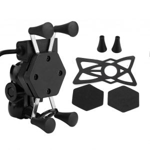 Support De T&eacute;l&eacute;phone De Moto Universel Support De Support De Support Mobile Chargeur Usb - Neuf