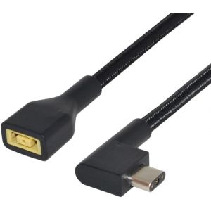 Chenyang 11,0 x 4,5 mm Femelle rectangulaire entrée vers câble d'alimentation 3 Broches Compatible avec Ordinateur Portable Blade Pro 17 et modèle Blade 15 Prend en Charge l'adaptateur de Charge - Neuf