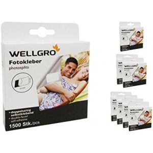 Photo Tapes, colle, pastilles, Stickers photo sans acide, adh&eacute;sif double face, dans une bo&icirc;te distributrice - 1500, 3000 ou 6000 pi&egrave;ces, 1500 St&uuml;ck - Neuf
