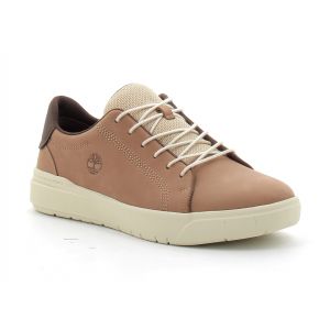 Timberland - Basket Basse Seneca Bay Pour Homme En Cuir &Agrave; Lacets - Marron - 43 - Neuf