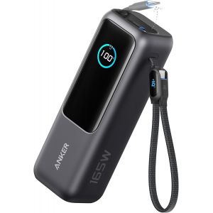 lbgwp60-Zolo Batterie Externe Pour Ordinateurs Portables, Chargeur 25000Mah 3 Ports Usb-C 100W Pour Plusieurs Appareils, Câble Intégré+Câble Rétractable, Pour Iphone16 Pro , Macbook, Samsung - Neuf