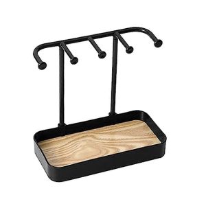 Présentoir De Bijoux Organisateur,Porte-Colliers Avec Plateau En Bois,Présentoir De Collier Rangement De Bijoux - Neuf