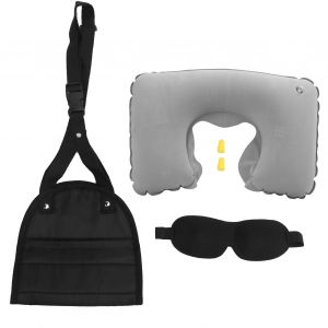 Ensemble D'oreillers De Voyage Pour Le Cou, Repose-Pieds, Hamac, Oreiller Gonflable, Bouchons D'oreilles Et Cache-Yeux - Neuf