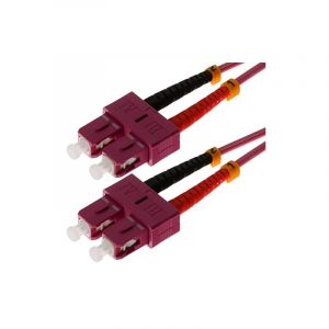 Helos - 10m Om4 Sc/sc C&acirc;ble De Fibre Optique Violet (115825) - Neuf