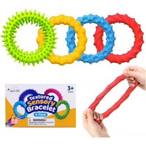 KAL-4 Pcs Fidegt Toys Bracelets Sensoriels Jouet De Décompression Jouet Anti Stress Pour Enfants Garçons Et Filles Soulage Le Stress Et L'Anxiété L'Autisme Et Le Tdah - Neuf