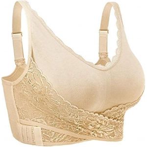 Nbgcm-Soutien Gorge Sans Armature Soutien-Gorge De Sport En Dentelle Lingerie Femme Push Up Brassiere Sport Femme Sans Couture Confortable Pour Quotidien Sport Yoga M-3xl - Neuf