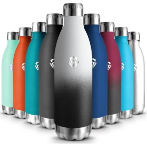 Gourde Isotherme Enfant 500ml, Acier Inoxydable 18/8, Bouteille Isotherme, Sans Bpa, Gourde Enfant, , Water Bottle, &Eacute;tanche Double Isolation, Bouteille Inox Pour Camping, &Eacute;cole, Gym - Neuf