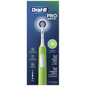 Oral-B Junior 8006540743027 Brosse &Agrave; Dents &Eacute;lectrique Enfant Brosse &Agrave; Dents Rotative Vert - Neuf