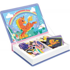 Shiba-- Magnéti'book Licornes - Jeu Educatif Magnétique 44 Aimants + 10 Modèles - Jouet Enfant En Carton Fsc - Développe Dextérité[1 - Neuf