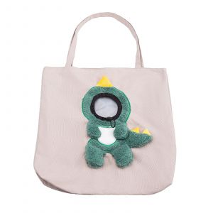 Hjlian Sac De Sortie En Toile Mignon Avec Tete Exposee Sac A Bandouliere Pour Chat Petit Sac A Main Pour Chien Sac Pour Chien De Compagnie - Petit Dinosaure Grand (Poids Recommande 0-6 Chats Chien, 0-8 Chats Chat) - Neuf