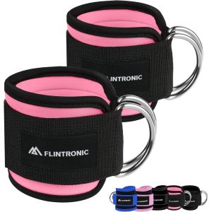 Sangle Cheville Musculation Poulie,Sangle De Cheville R&eacute;glable Gymnastique,Sangle Musculation Avec Double Anneau D,Ankle Straps,Accessoires Pour Fitness,Sport,Gym,Exercice,Tirage.[K175] - Neuf