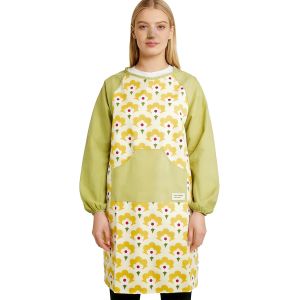 Ulteronixshop-Tablier en Coton &agrave; Manches Longues Tablier Imperm&eacute;able pour Femme Tablier de Cuisine avec Poche pour Cuisine, P&acirc;tisserie, Jardinage, Travaux M&eacute;nagers - Neuf