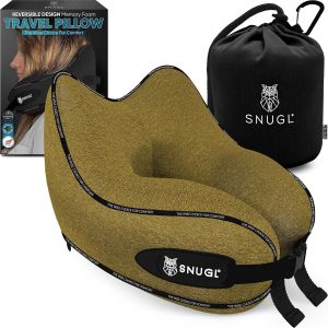 Oreiller Memoire Forme Ergonomique | Coussin De Voyage Avion Confortable | Oreiller De Voyage Avec Tour De Cou | Accessoire Pour Train, Voiture, Avion (Noir - Petit) - Neuf