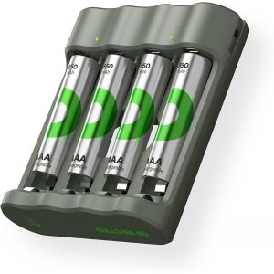 KGABERY-Recyko Chargeur De Piles Usb Aa Aaa Avec 4 Piles Aaa 850 Mah Nimh 1,2 V Avec Piles Rechargeables Aaa 3 Heures De Charge Rapide - Neuf