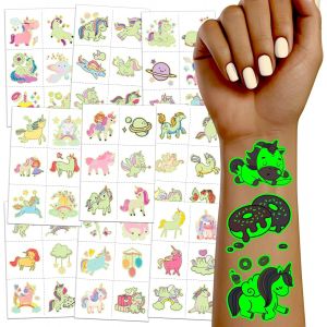 408 Styles Glow Tatouages Temporaires Pour Filles, 68 Feuilles De Tatouages Lumineux Pour Enfants, Goodie Bag Stuffers, Fournitures De F&ecirc;te, D&eacute;corations De Cadeaux D'invit&eacute;s, Jeux - Neuf