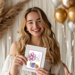 Tianyi-4 Feuille De Tampons Transparents De V?ux D'anniversaire En Français Pour Le Scrapbooking Diy Couronne Et Pissenlit Tampons Transparents En Silicone Pour La Création De Cartes Album Photo - Neuf