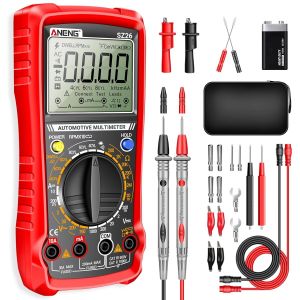 Multim&egrave;tre SZ26,Testeur Moteur Auto Num&eacute;rique,500-10000 Tr/Min,Angle De Maintien,Cycle De Service,Courant Continu,Tension AC/DC,Ohms,&Eacute;cran LCD,Maintien Des Donn&eacute;es,Outil Diagnostic Auto - Neuf