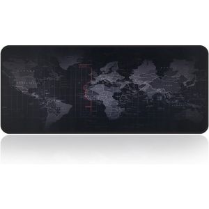 JGD-Tapis de Souris de Jeu Large Tapis de Souris Tapis de Souris Clavier de Bureau avec Base en Caoutchouc antid&eacute;rapante Tapis de Souris rectangulaire de 31.5"x11.8"x0.15" Carte - Neuf
