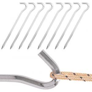 Eryi-8 Pièces Piquets De Camping, Piquets De Tente, Piquets De Tente De Camping 18cm, Piquets D'ancrage En Aluminium, Piquets De Tente, Piquets De Camping - Neuf