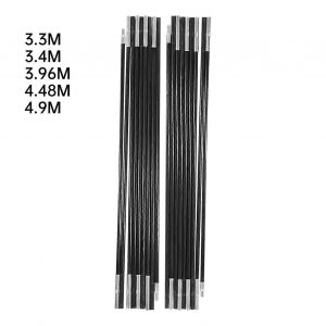 2pcs Camping Tente Pole 49/448/4/34/3 Tiges De Tente En Fibre De Verre Auvent Léger Auvent Tiges De Support - Neuf
