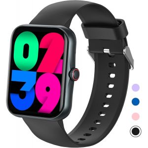 Fitness Tracker Montre Intelligente Sport Pour Enfants Avec Assistant Vocal D'Appels Bluetooth, 100 Modes De Sport, Moniteur De Sommeil, Podomètre Pour Ios Android - Neuf