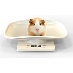 Kalanka-Balance Num&eacute;rique Pour Animaux Avec &Eacute;cran Lcd, 4 Modes De Pond&eacute;ration (Oz/Ml/Lb/G) Pour Les Animaux Et La Cuisine Mesurant Les Chats, Les Chiens, La Nourriture, Capacit&eacute; Jusqu'&agrave; 10kg/22lb - Neuf