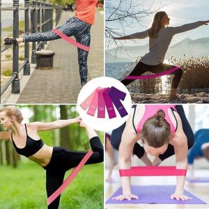 Ensemble De 5 Bandes De R&eacute;sistance Polyvalentes Pour Jambes Et Fessiers - Niveaux R&eacute;glables, Latex De Haute Qualit&eacute;, Portables Et &Eacute;l&eacute;gantes Pour Tous Les Niveaux De Forme Physique - Neuf