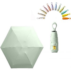 Mini Parapluie de Poche Pliant de Voyage Protection UV UPF 50/Anti Tempete Ultra L&eacute;ger et Femme R&eacute;sistant Aux Compact Portable Umbrella - Neuf