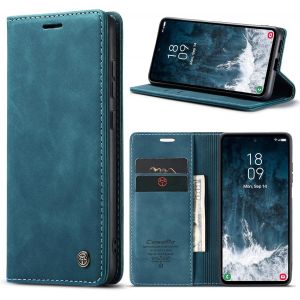 Case For Samsung Galaxy S23 Fe 5G Premium Leather Protective Pouch Wallet Flip Case Magnetic Case Cover For Samsung Galaxy S23 Fe Blue Green - Neuf