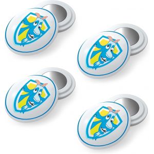 Porte-Dossard Aimant Running-Pack 4 Aimants Dossards Triathlon,Fixation Haute Résistance,Accessoires Runners,Porte Dossard Trail,Running Femme Accessoire.Chèvres Bleues - Neuf