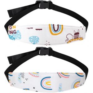 Subzonal-2 Pcs Cale Tete Enfant Voiture,Cale Bebe Repose Tete Voiture Enfant R&eacute;glable Maintien,Appuie S&eacute;curit&eacute; Si&egrave;ge Protection Cale-B&eacute;b&eacute;s Appuie-T&ecirc;te,Pour Voyage Coche Enfants T&ecirc;ti&egrave;re Support( - Neuf