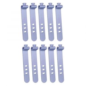 Organisateur De C&acirc;bles De T&eacute;l&eacute;phone,Clip D'&eacute;couteurs,Gestion Des C&acirc;bles De Chargeur,Support De Stockage De Ligne &Agrave; 3 Trous,Clips De Ligne De Donn&eacute;es,Enrouleur De Canette,Sangles.10x Purple. - Neuf