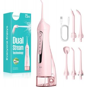 Jet Dentaire Hydropulseur Portable 300 Ml Sans Fil Irrigateur Dentaire Rechargeable Hydropulseur Dentaire Double D&eacute;bit D'eau Water Oral Flosser &Eacute;tanche Ipx7 Pour La Maison Et Les Voyages Noir - Neuf
