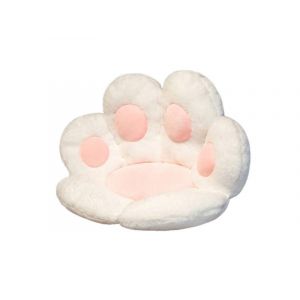 Grand coussin en forme de patte de chat &iquest; Coussin de chaise en peluche pour la maison, le bureau et les animaux de compagnie - Neuf