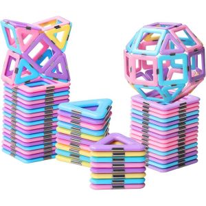 ERYI-Jouet Enfant 2 3 Ans Construction Magnetique Jeux Pour Enfant Creatif Educatif Magnetique Jouet Cadeau Enfant Fille Garcon 4 5 6 7 8 Ans 3D Stem Apprentissage Pour Anniversaire Noël L'Epiphanie - Neuf