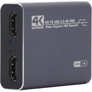 Carte de Vidéo 4K,Résolution USB HD Interface Multimédia Carte de Vidéo en Aluminium Plug et Lecture pour SLR Numérique pour la Console de Jeu - Neuf