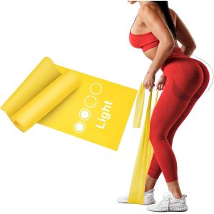 Asas-Lot De 1 Bandes Élastiques Sangle Élastique Accessoire Musculation Pour Homme Et Femme,Jaune 1,8 M - Neuf
