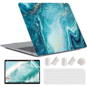Coque Compatible Avec Macbook Air 13 Pouces M1 A2337 A2179 A1932, [Uv Printing] Plastique Case Rigide &Eacute;tui Housse De Protection Pour 2020 2019 2018 Air 13,3 Retina Avec Touch Id, Marbre G2 - Neuf