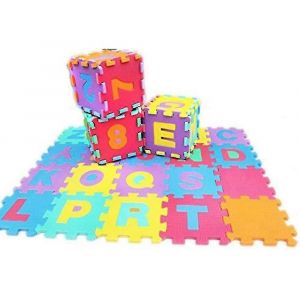 Alphabet et chiffres pour enfants Tapis en mousse douce Puzzle / Tapis de jeu / 36 pi&egrave;ces - Neuf
