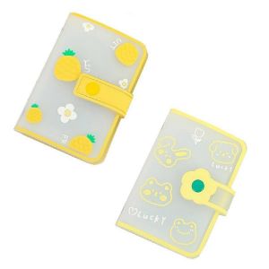 Carte Postale Dossier De Rangement Album Mini Idole Carte D'album Collection De Cartes De Livre Pochette De Protection Jaune - Neuf